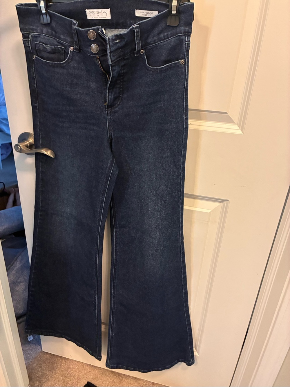 sofia by sofia vergara Navy High-Rise Flare Jeans